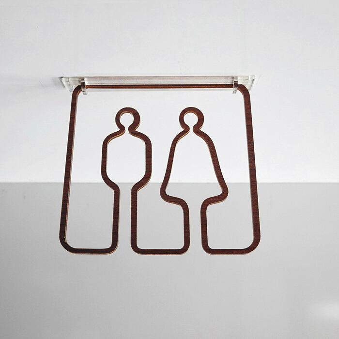 ツケレルン（3Wayピクトサイン）軽量 アクリル 突き出し 看板