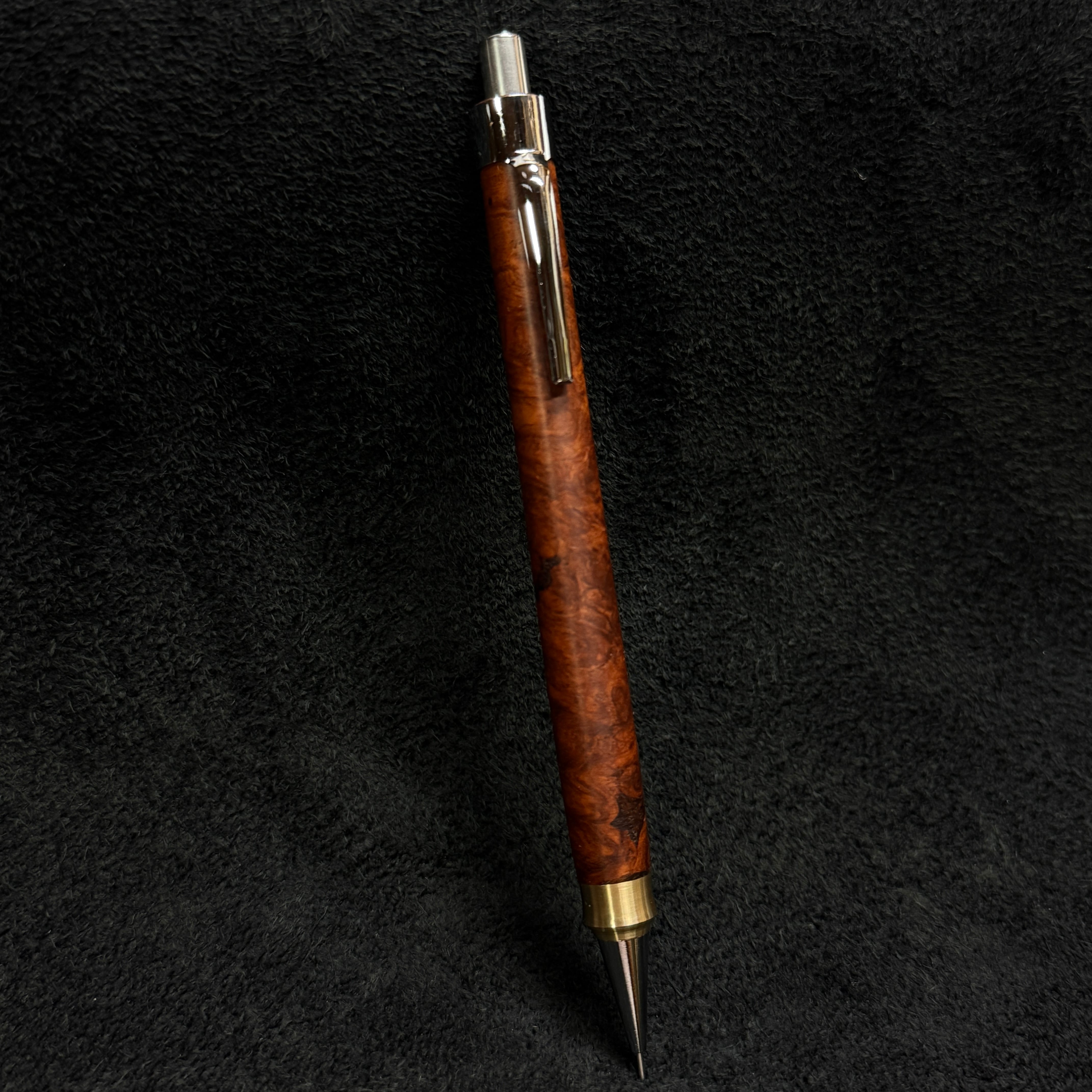 15黒柿木製芯ケース オリジナルキャップ 無塗装 | handwood