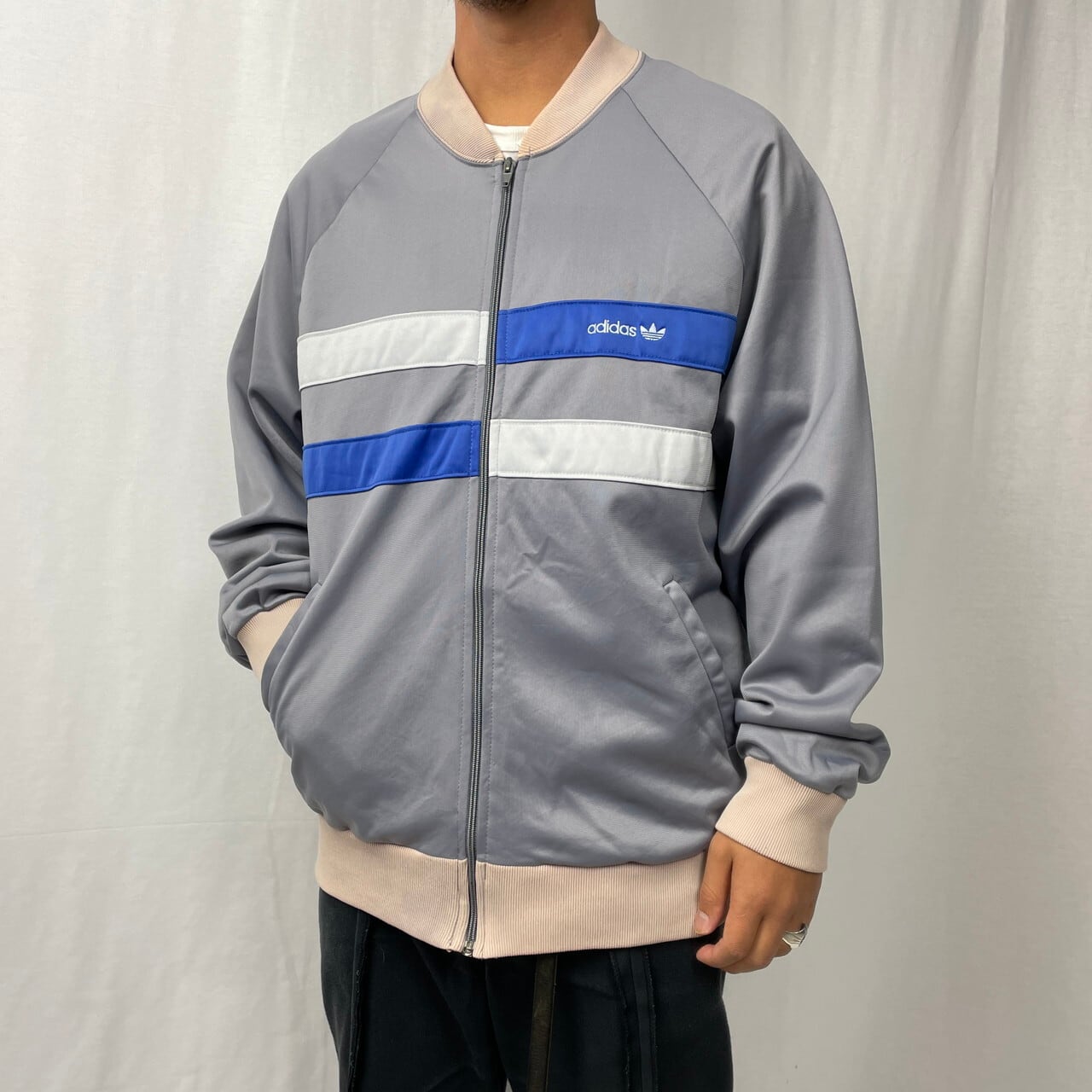 80年代 USA製 adidas アディダス ATP型 切替デザイン ジャージトラック 