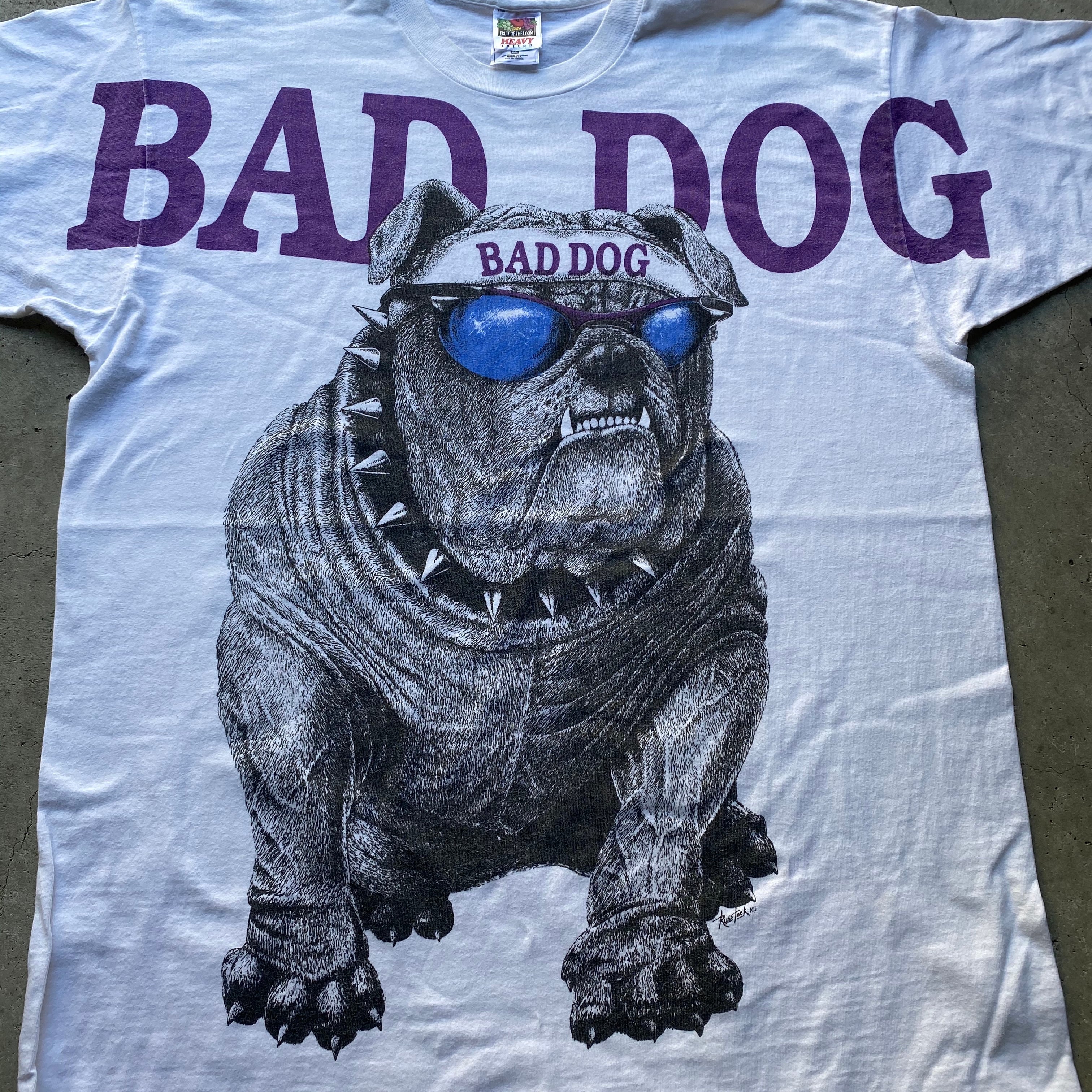 90年代 BAD DOG ブルドッグ プリントTシャツ アニマルTシャツ