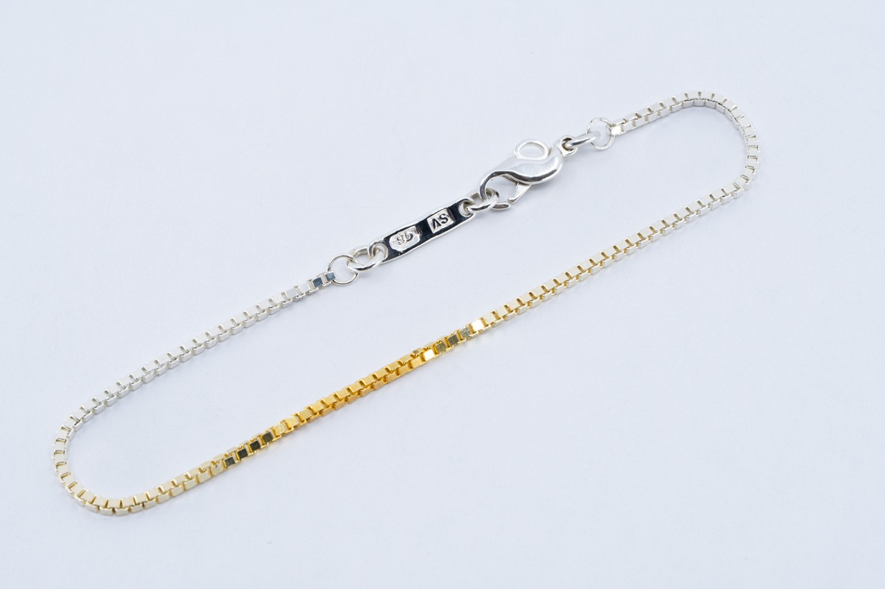 BN-100 Venetian chain Bracelet( 24K Gradient Gold Plated)