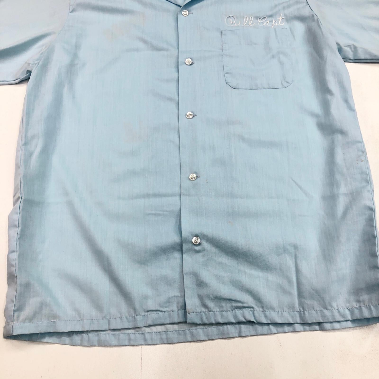 HILTON ヒルトン 70年代 USA製 PERMANENT PRESSタグ 胸刺繍 プリント
