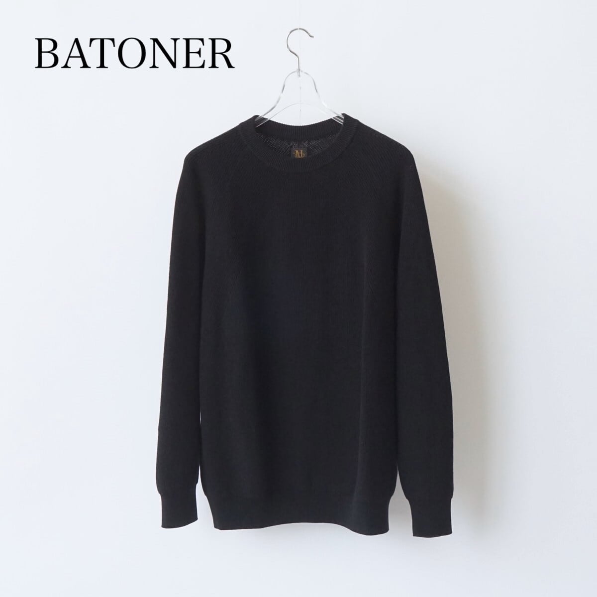 BATONER/バトナー・Men THE SEAISLAND COTTON SIGNATURE CREW NECK