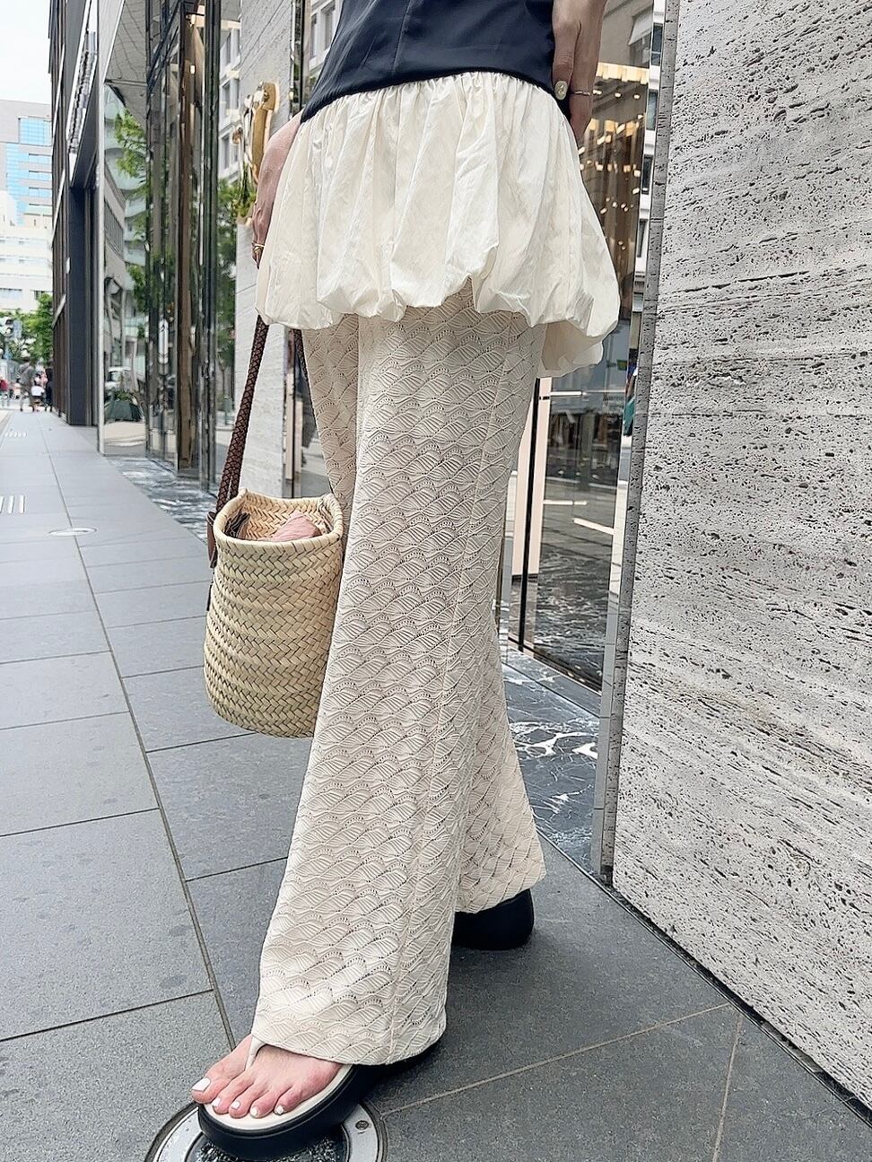 Lace pants / ivory(7月中旬頃発送予定)