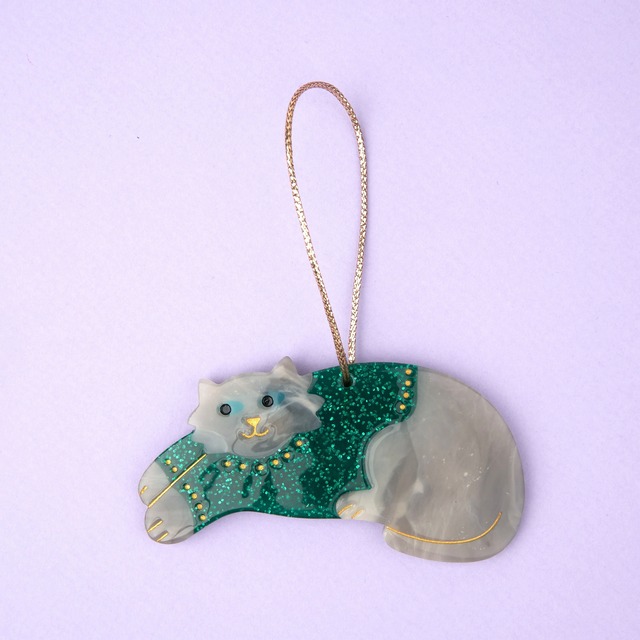 【Coucou Suzette】WINTER SWEATER CAT CHRISTMAS ORNAMENT