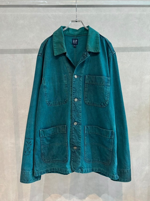 GAP ハンドドローンデニムカバーオール