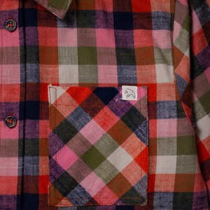 ＜JENEST＞チェック フリンジ シャツワンピース Scottie Dress-Multi Check