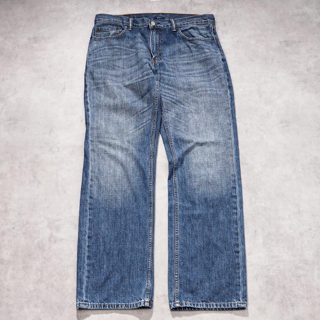 リーバイス559 Levis W34 ワイド バギー 青 古着 ヒゲ 21989