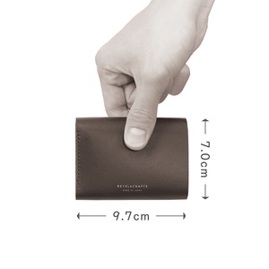 [限定]2.5折コンパクト財布 - MINI 2 イタリアンスクラッチ ダスティブラック
