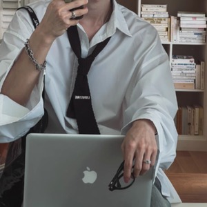 カレッジルーズシンプルシャツ　0845