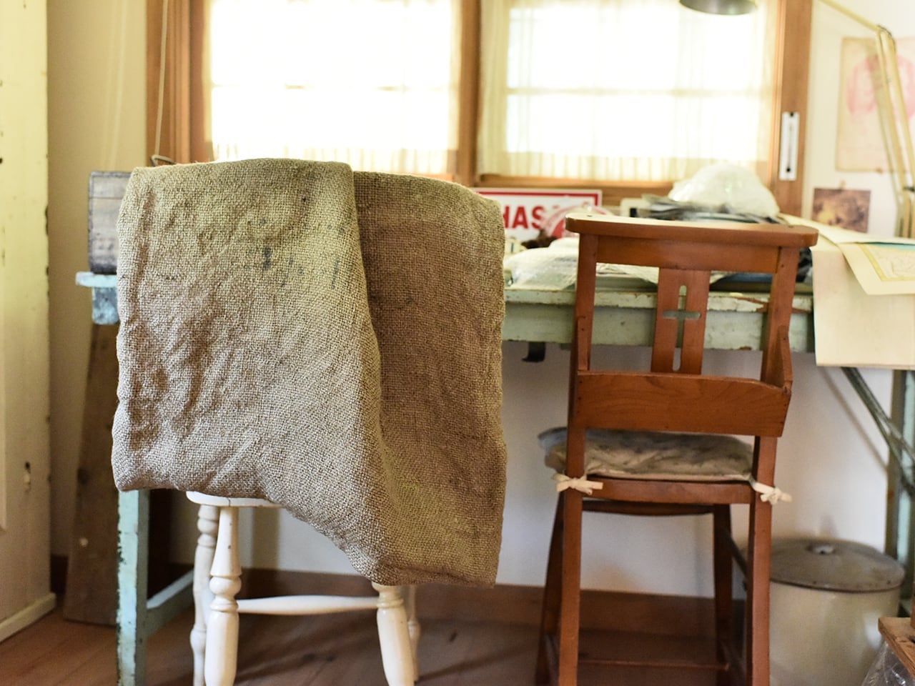 コーヒー豆が入っていた大きな麻袋 *アンティーク