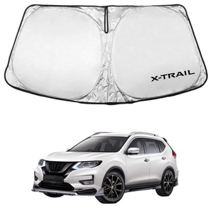 【在庫のみ】日産 エクストレイル T32系 車種専用設計 サンシェード 車 フロント さんしぇーど 暑さ対策 日除け 遮熱 遮光 uvカット 紫外線遮蔽 折り畳み式 収納ポーチ付き 取付簡単 保護パーツ