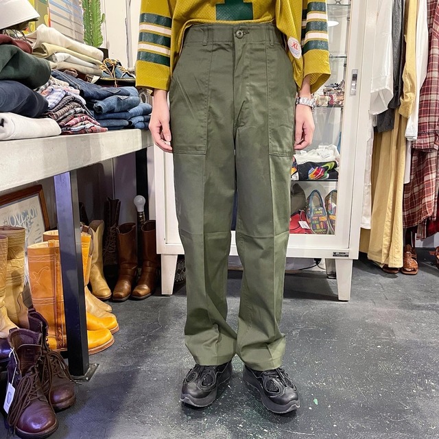 NOS1980’s U.S.ARMY FATIGUE PANTS (WASHED)（デッドストックUSアーミーベーカーパンツ)