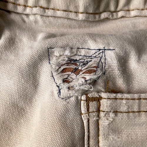 10s ホワイト ダブルニー Carhartt カーハート パンツ 34×32 詳細写真18