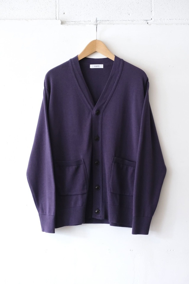 FUJITO Knit Cardigan　Deep Purple,Navy