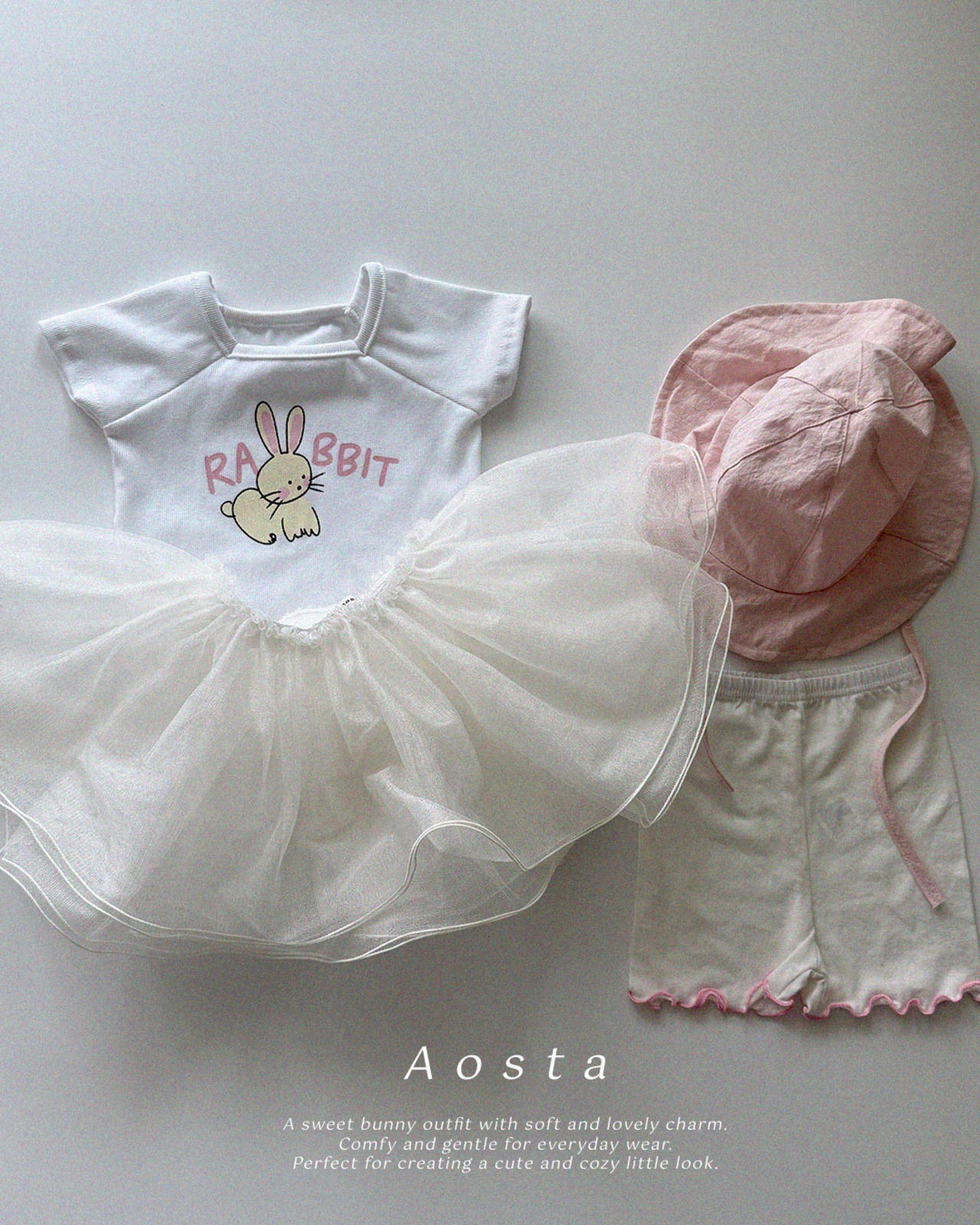 【取寄/韓国直送】Aosta 26/SM ラビットTシャツ夏服｜韓国子供服