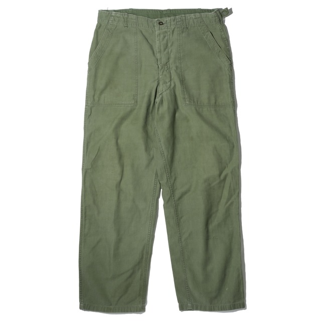 50's~ US ARMY cotton sateen baker pants[L/36.5x31]