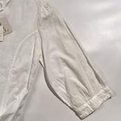 タグ付き 未使用品 0/70St ゼロセッタンタ スキッパー シャツ 44/ホワイト/イタリア製/Mademoiselle NON NON マドモアゼルノンノン