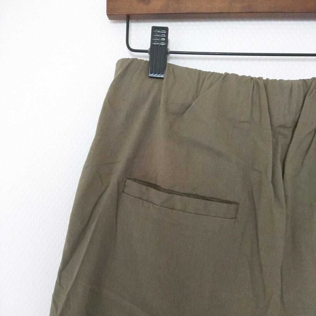 【denicher】コットンリネンレーヨン ストレッチテパードパンツ