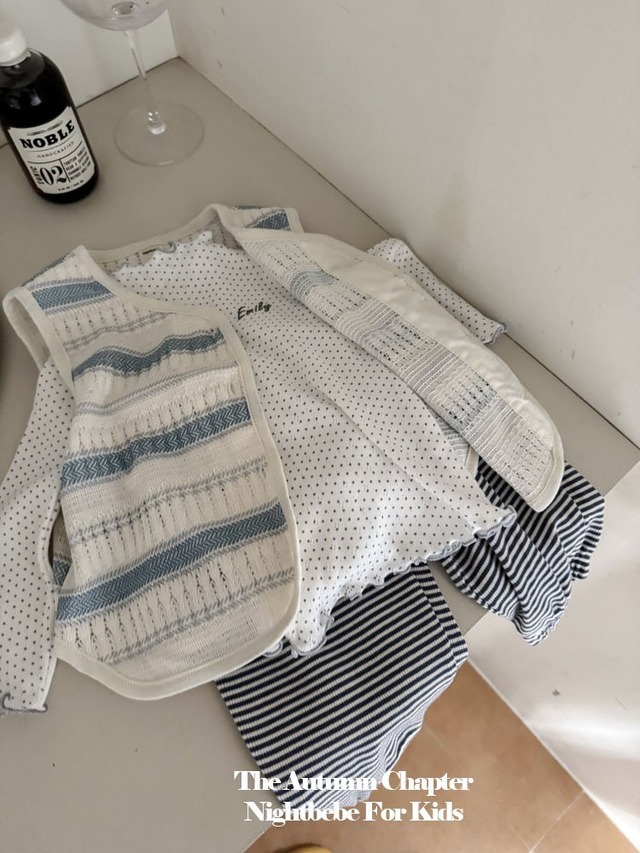 [即納M]≪nightbebe≫mellow vest blue 8