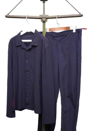 00's "PRADA SPORT" Navy Color Shirt × Trousers Set
