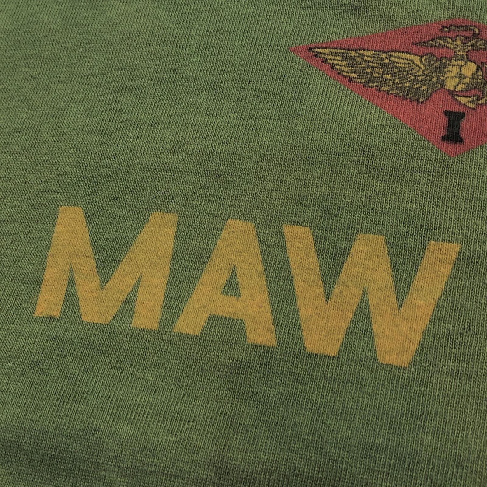 UNKNOWN 60年代 USMC 1st MAW MARINE AIRCRAFT WING ラグランスリーブ