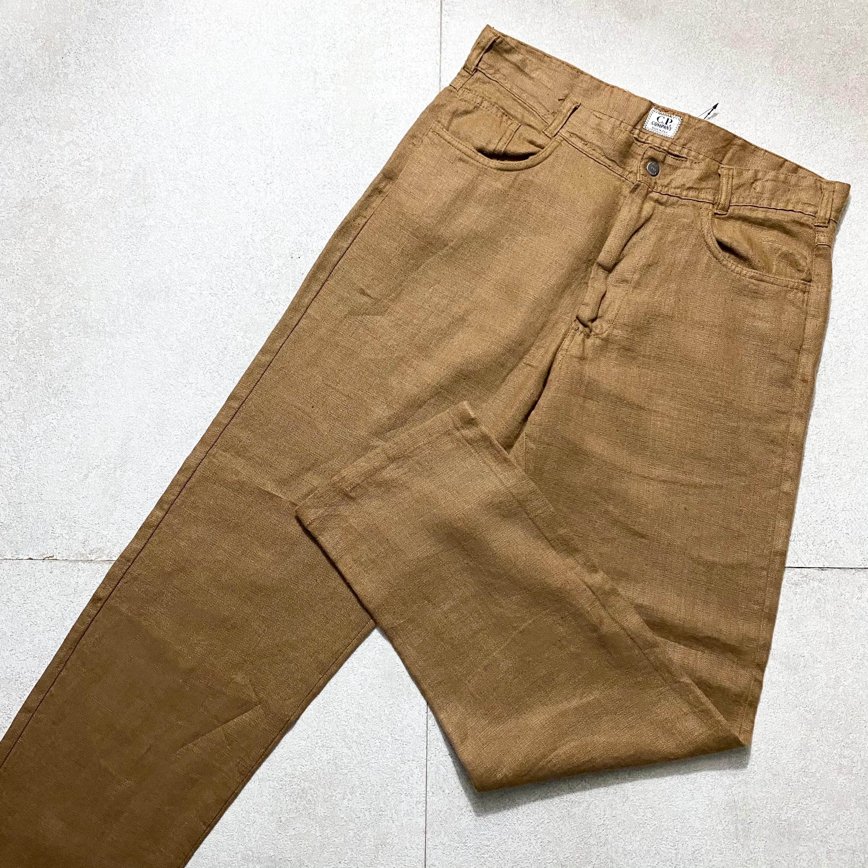 お買物マラソン最大1000円OFFクーポンあり CP.company linen pants