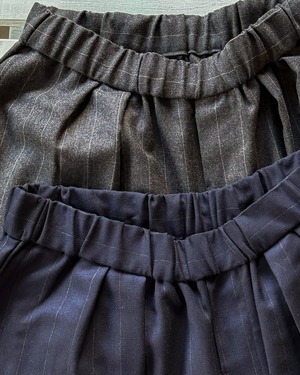 【maison de soil WOMEN】WOOL SERGE 2TUCK WIDE EASY