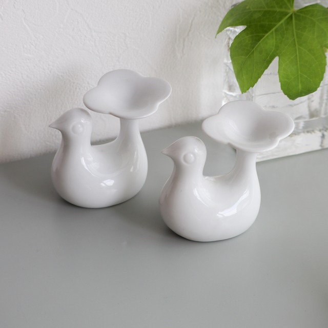 "FLOWER TAIL" BIRD RING DISH | Arzberg | 1960-70s | Germany