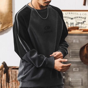 バイカラー ラグランスウェットトップス 10222