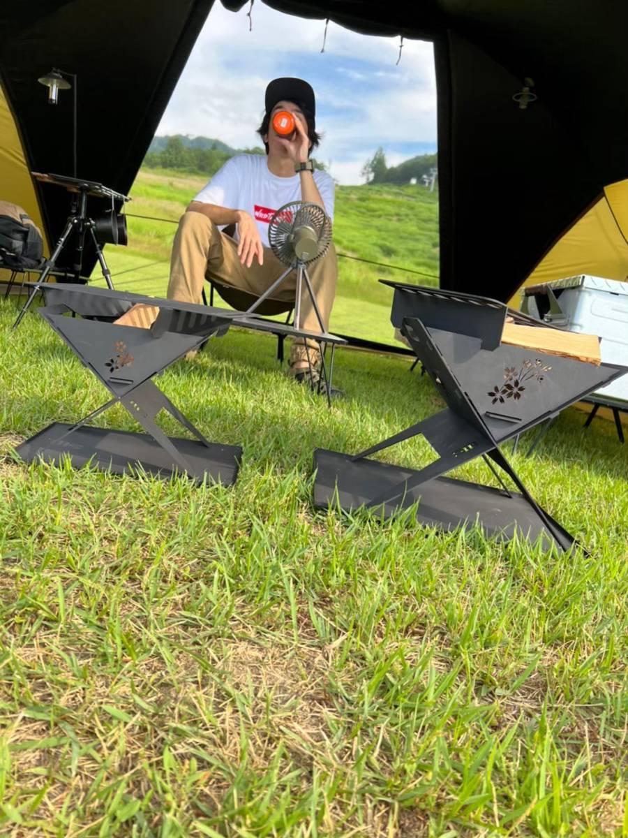 ソロ用焚き火台「知火魂」～chibitama～ | TAKEHARU outdoor design