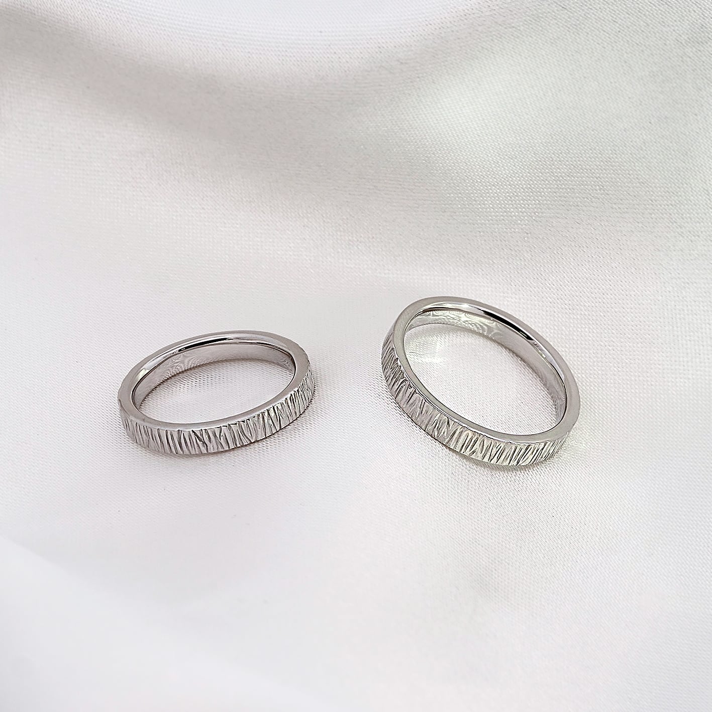 【選べるカラー / シルバー 結婚指輪 マリッジリング】SV925 モアサナイト 結婚指輪 シルバー マリッジリング ペアリング モアッサナイトシリーズ027