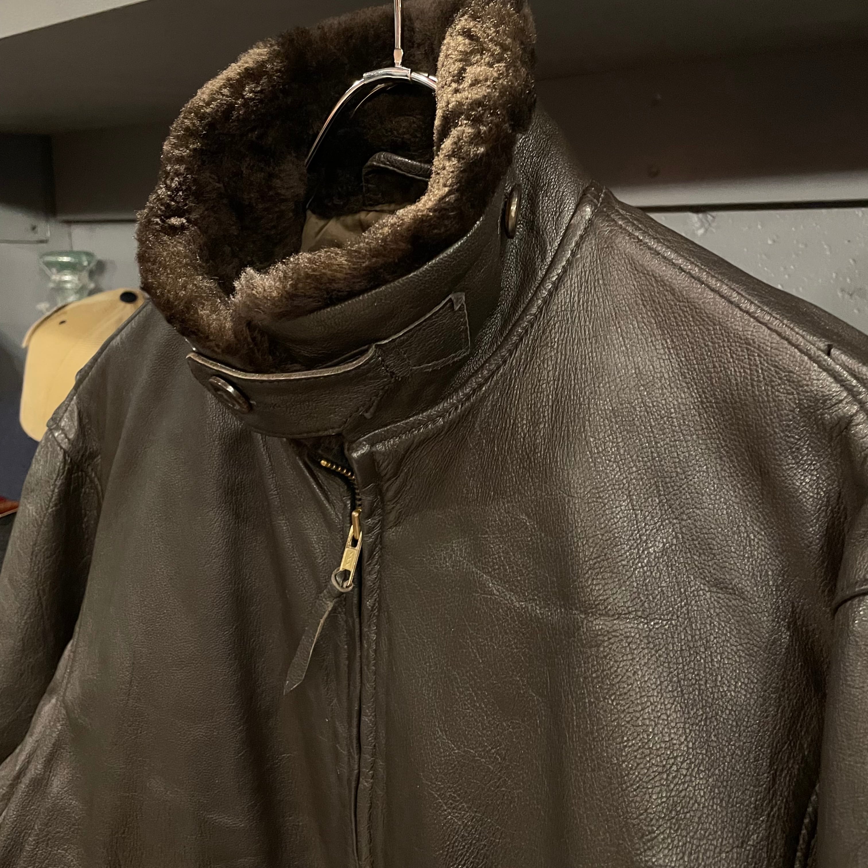 80s Eddie Bauer G1 Type Leather Jacket | VOSTOK