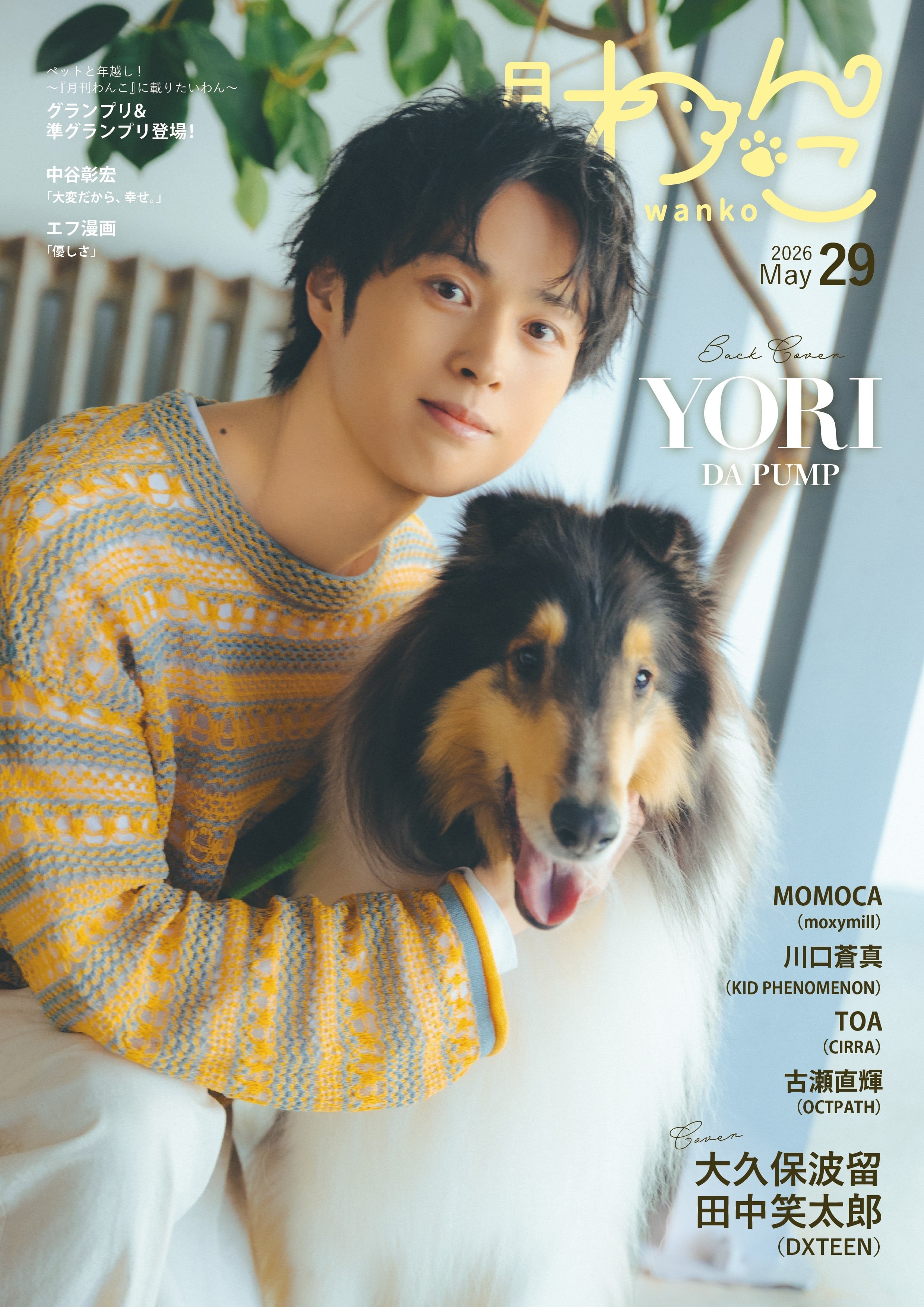 月刊わんこvol.29 表紙：大久保波留・田中笑太郎（DXTEEN） ／裏表紙