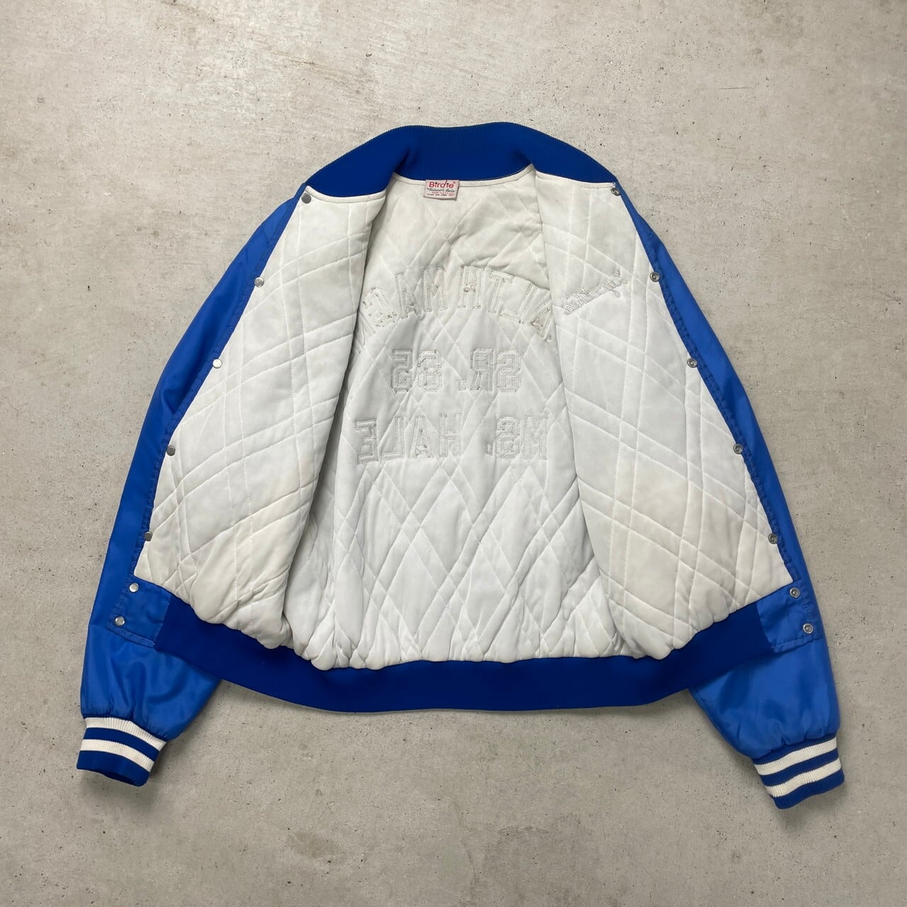 80年代 USA製 Birdie ナイロンスタジャン アワードジャケット ワッペン