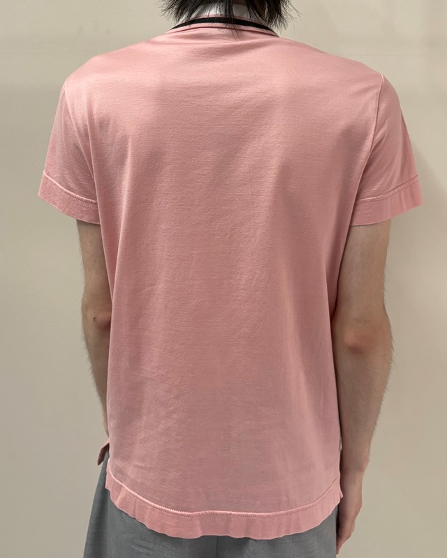 【DOLCE&GABBANA】border snap polo shirt