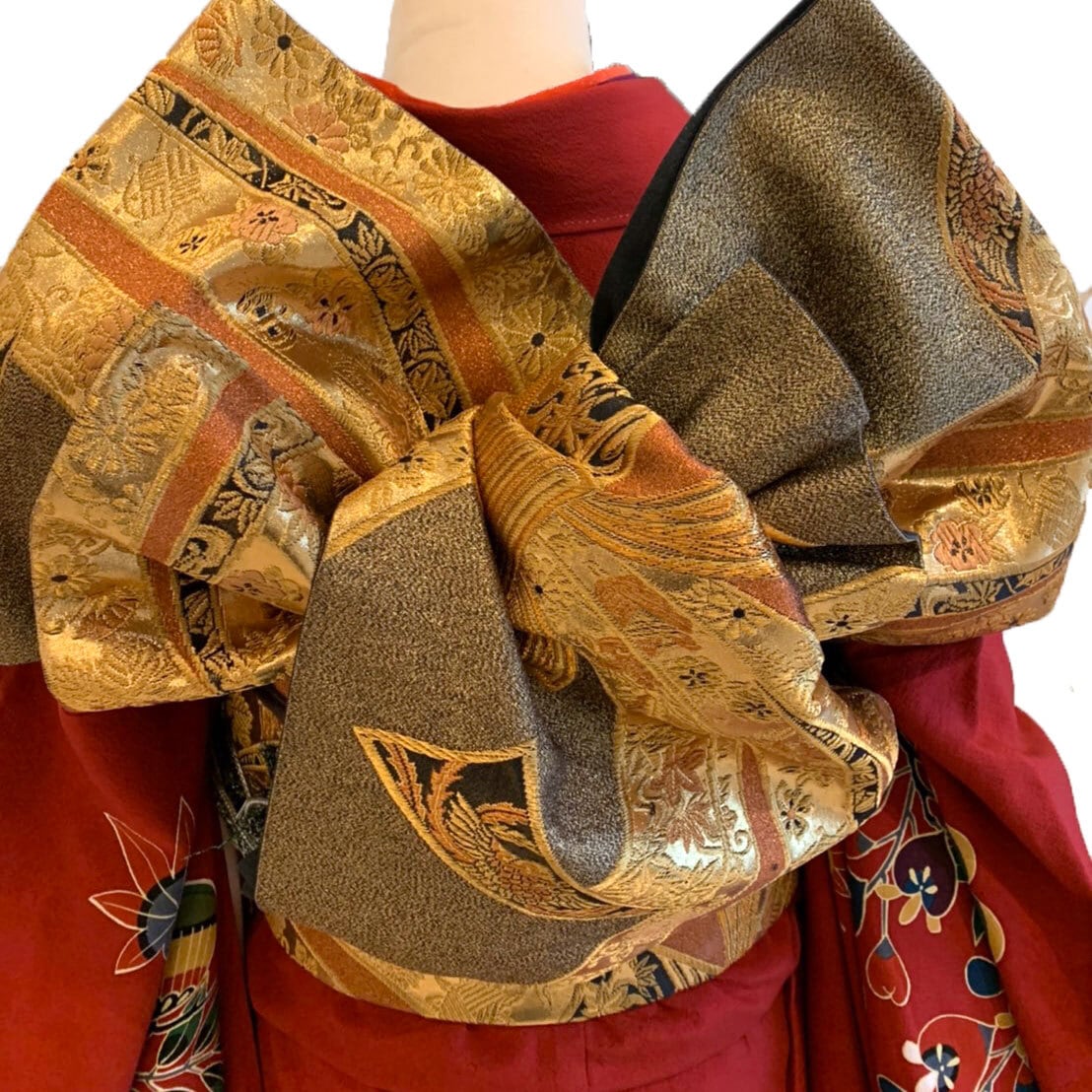 振袖 レンタル フルセット M〜Lサイズ 紅型振袖 【KIMONO梅千代 振袖 レンタル フルセット M〜Lサイズ 紅型振袖 【KIMONO梅千代