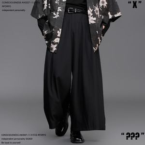 RFDRFD 26AW アンクル丈 和モダン ワイドプリーツパンツ