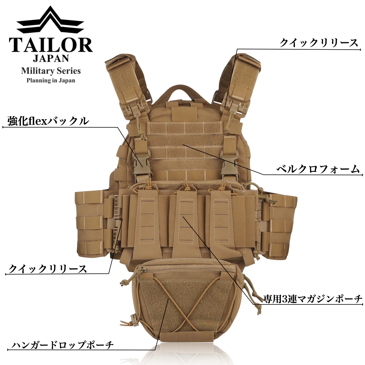 実物】MAYFLOWER 不味 プレートキャリア【TYR3連マガジンポーチ付】