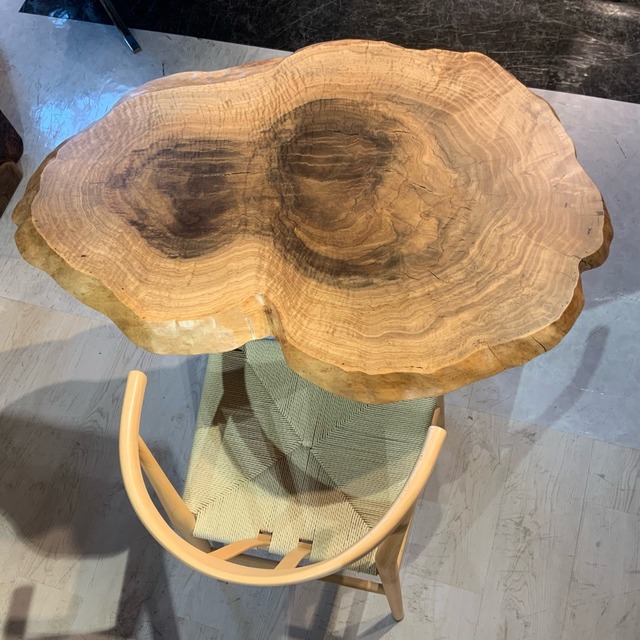 【輪切り】楢（ナラ）_1000×640×43_青山店_テーブル天板/一枚板 262731