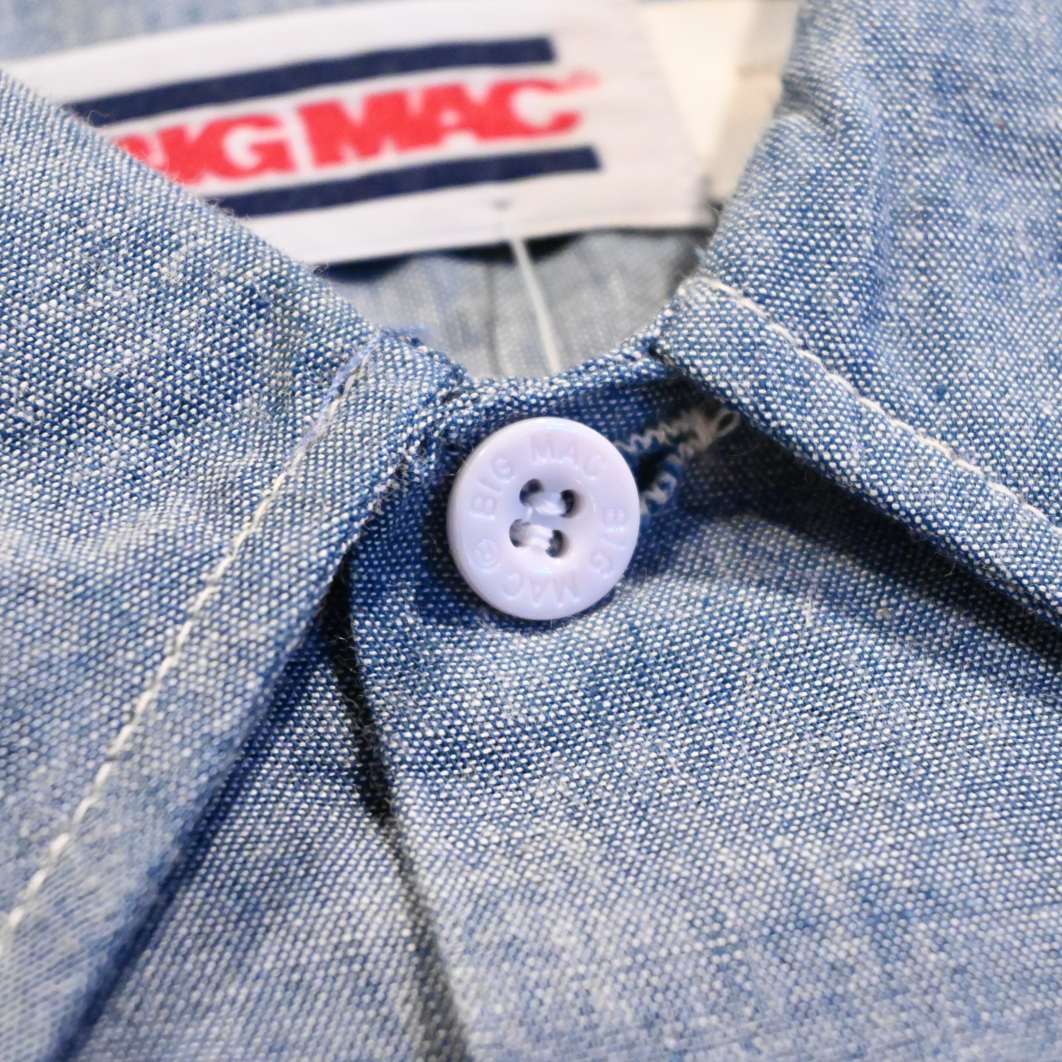 's Deadstock Bigmac chambray shirt short sleeve ビッグマック