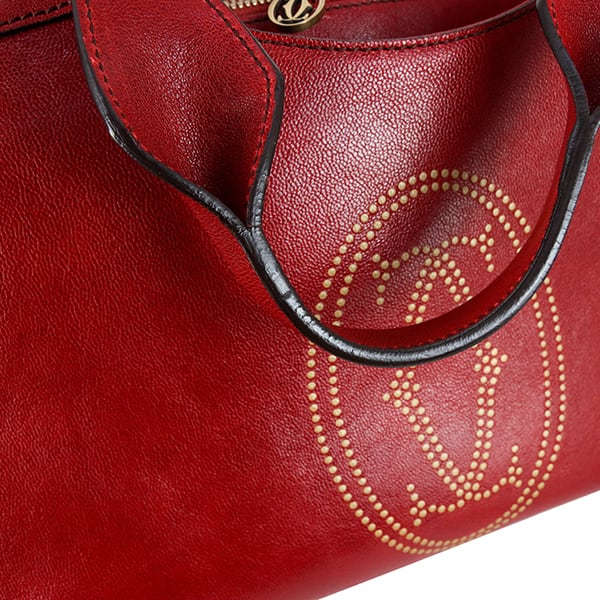 Used CARTIER カルティエ ハンドバッグ マルチェロ カーフレザー