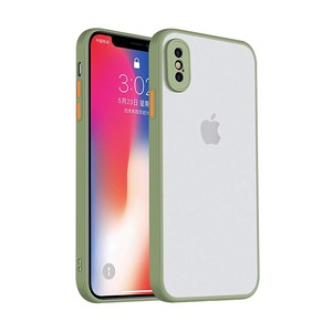 【新着特価】iphone xs 用 ケーススマホケース iphonex 携帯電話 ケース シリコン アンチ-フォール ファイン ホール 保護 カバー サポート QI チャージング iPhone X/XS用 抹茶 グリーン
