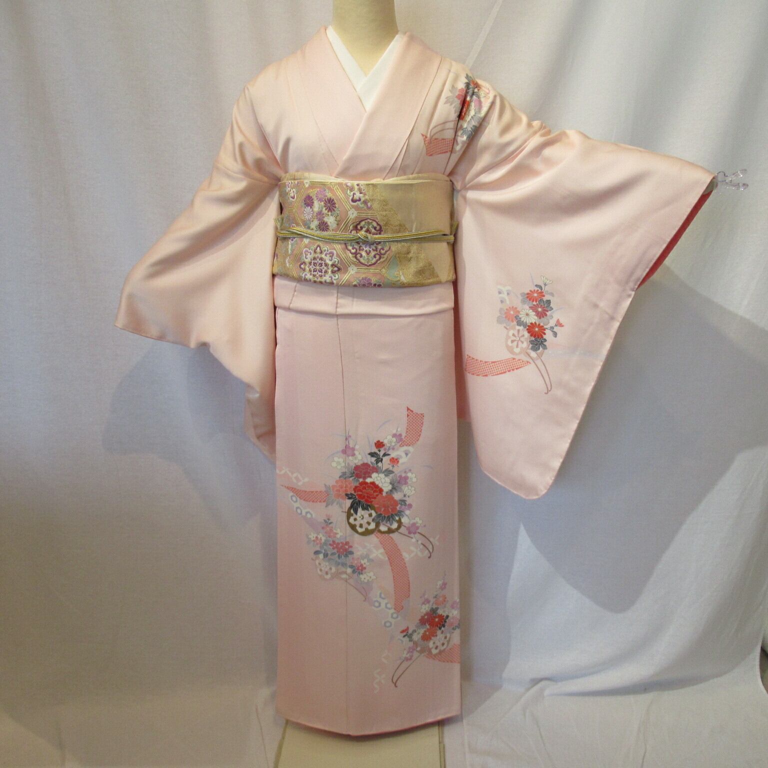 1535薄ピンク訪問着 | リサイクル着物ショップ La遇 Used Kimono Shop Lagu