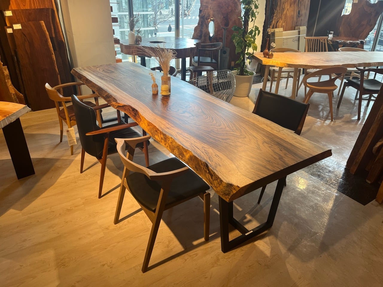 ゼブラウッド_3030×900-960-920×60_青山店_テーブル天板/一枚板 232138