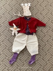 韓国子供服 / LALALAND / 26Autumn / ベベ エンボス コーデュロイパンツ / 秋服 / ベビー *6M~18M*