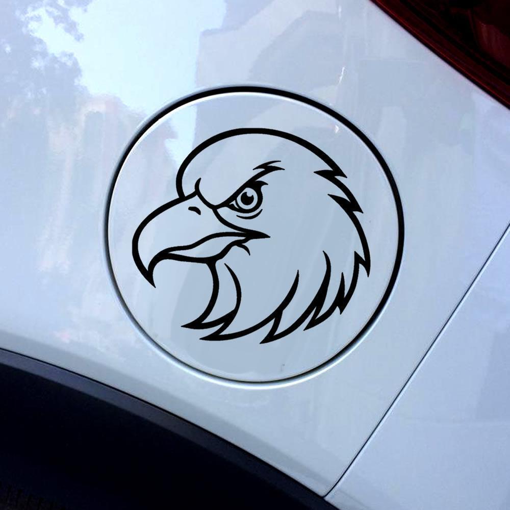 車 ステッカー 鷹 ホーク カー用品 かわいい シール 転写式鳥 給油口 Septstock