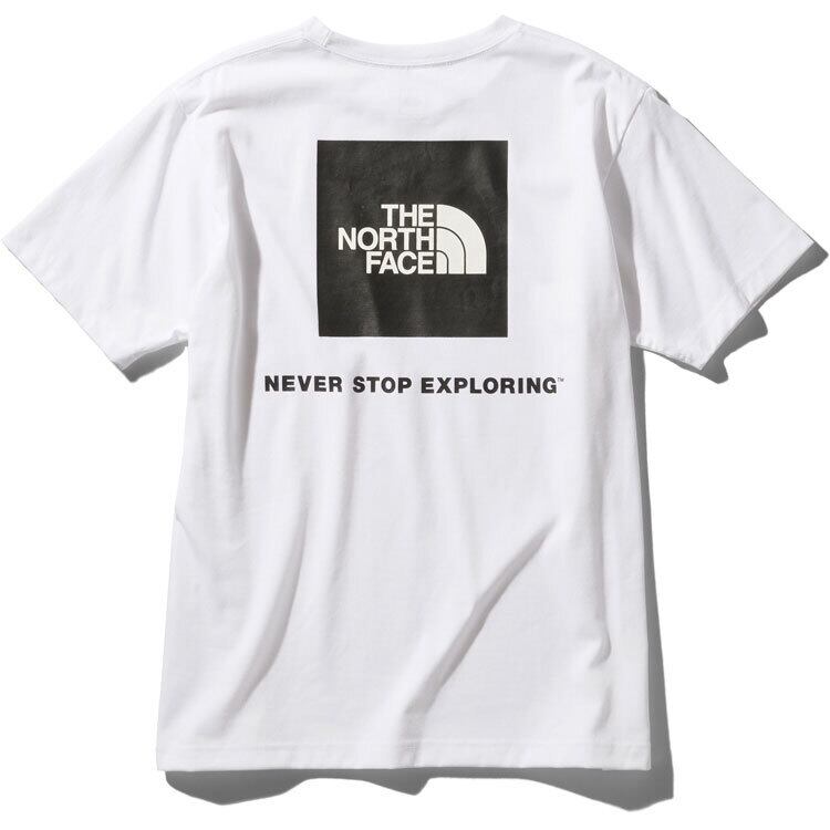THE NORTH FACE (ザノースフェイス) ショートスリーブスクエアーロゴティー (W) ホワイト NT32038