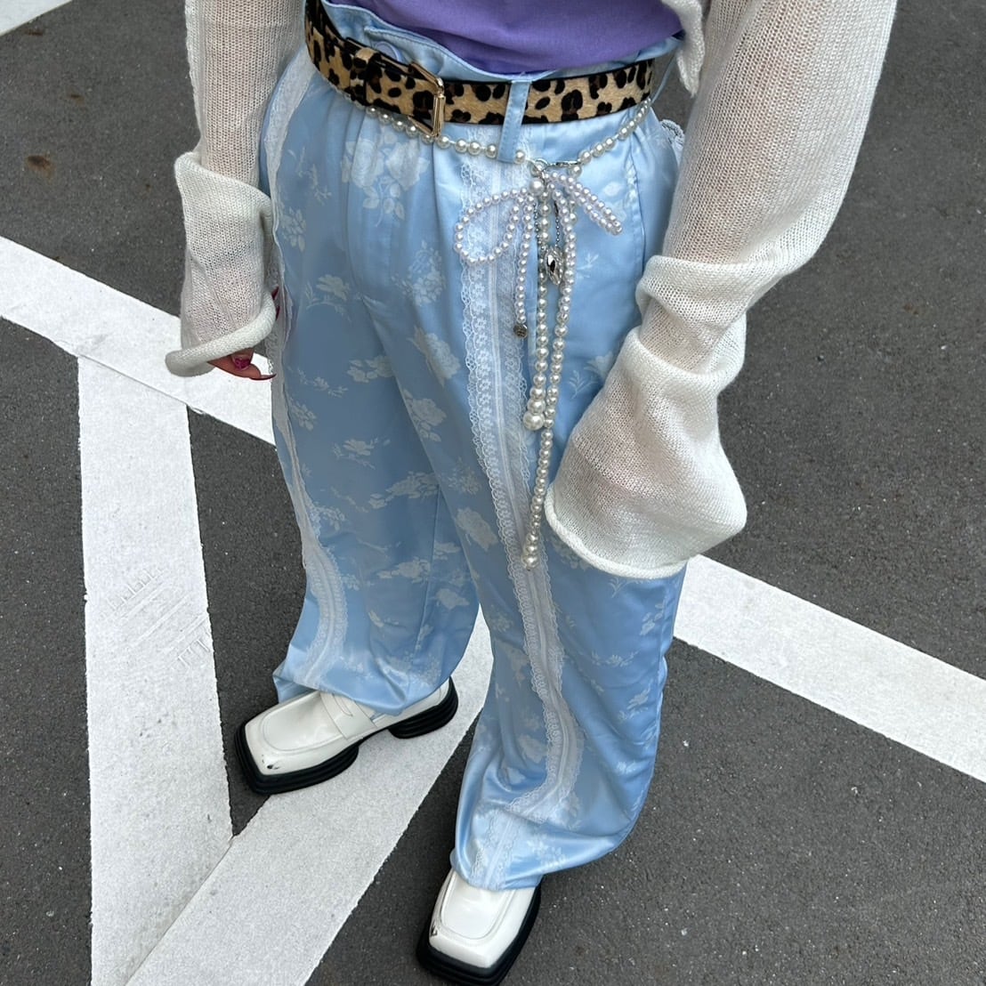 パールリボンベルト_LN02843 | lanan(ラナン)