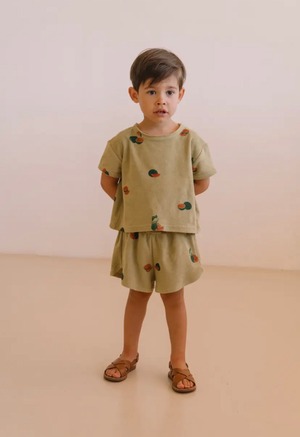 【予約】Studio Boheme Paris TSHIRT ESSENTIAL GOLDEN GREEN / WATERMELON